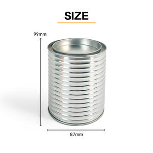 Contenitore di latta di candela vuoto personalizzato JYB per uso alimentare frutta verdura inscatolamento barattoli di latta con coperchio - Product Image 2