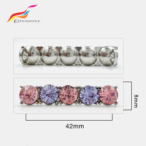 Adornos Desmontables para Cordones de <span class=keywords><strong>Zapatos</strong></span> con Pedrería en Varios Colores, Hebillas de Diamantes para Cordones de Zapatillas - Product Image 4