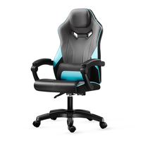 Chaise pivotante de jeu ergonomique à dossier haut Chaise d'ordinateur de bureau confortable avec cuir synthétique en acier inoxydable OEM