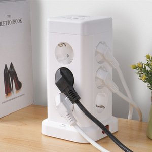 Winningstar European Standard Vertical <b>Socket</b> Converter <b>with</b> <b>USB</b> Desktop Multi-functional Tower <b>Socket</b> - Product Image 3