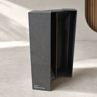 Boîte cadeau magnétique noire de luxe en gros avec insert intérieur personnalisé pour l'emballage de produits de détail haut de gamme