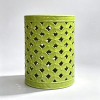 Tabouret en céramique, table d'appoint en céramique, tabouret de jardin en céramique pour l'extérieur