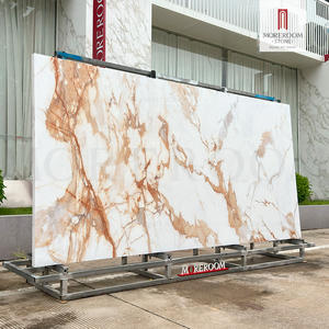 Moreroom 1600x3200mm Losa de piedra sinterizada de oro Calacatta de gran tamaño para pared - Product Image 2