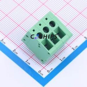 JL105V-50003G01 Screw Terminal Block Through hole Component (THT),P=5mm Connector 1x3P 5mm Green Through Hole - Product Image 1