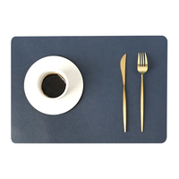 Vente chaude meilleur prix Sets de table en similicuir tapis de table en pvc imperméables résistants aux taches