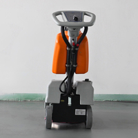 HANGCHA Nettoyeur de sols électrique autoporté à pousser facilement, pour carrelage, 1350m²/h, autolaveuse portative