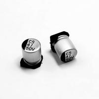 Condensateur électrolytique en aluminium à montage en surface ROQANG série CS 47uF 50V tolérance 20% 6,3mm x 7,7mm température de fonctionnement