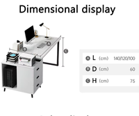 Bureau d'ordinateur portable en bois blanc simple, best-seller, avec hauteur réglable et design ergonomique pour le bureau, l'ordinateur et les études
