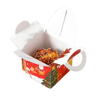 Boîte à gâteau imperméable haut de gamme sur le thème de Noël pour les cadeaux et les ventes de desserts de fête
