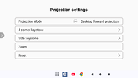 Mini-projecteur intelligent avec contrôle par tablette 5 pouces pour OEM - 13 ans d'expérience usine Android 14 WiFi Duplication d'écran de téléphone Correction automatique de la distorsion trapézoïdale Cinéma