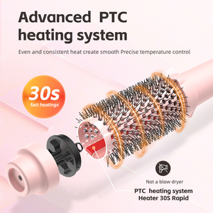 Bán buôn <span class=keywords><strong>1</strong></span>.5 inch Tourmaline ion Nhiệt Led tạo kiểu bàn chải Volumizing PTC nóng nhiệt độ nhanh hiển thị điện hộ gia đình - Product Image 3