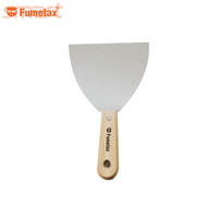 FUMETAX Professionnels : Spatule de Précision Flexible à Lame en Acier Carbone Trempé, Flexibilité Maximale pour le Lissage de la Maçonnerie DIY