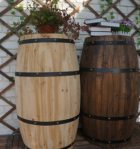 Barril Decorativo de Madera Barato para Exteriores en Venta - Product Image 3