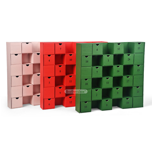 Calendario de Adviento Plegable Elegante, Hecho a Mano, para Regalos <span class=keywords><strong>Sorpresa</strong></span> de <span class=keywords><strong>Navidad</strong></span> y Festividades - Product Image 3