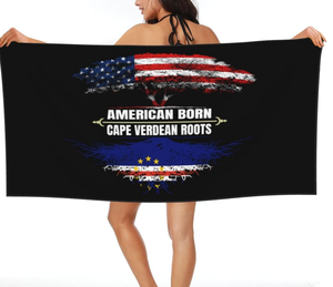 Serviette de plage unisexe de haute qualité avec design personnalisé du drapeau du <span class=keywords><strong>Cap</strong></span>-<span class=keywords><strong>Vert</strong></span>, séchage rapide, légère, en microfibre, pour les <span class=keywords><strong>vacances</strong></span> en bord de mer - Product Image 4