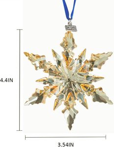 New Design Snowflake Ornaments <b>Crystal</b> Christmas <b>Tree</b> Decoration Christmas Ornaments Home Gifts - Product Image 3