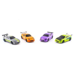 Mainan Kit Remote Control C64 C73 C72 C74, mobil Drift RC dengan Radio Gyro skala 1/76 proporsional penuh untuk hadiah