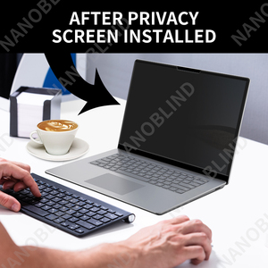 NANOBLIND <span class=keywords><strong>Filtre</strong></span> de confidentialité à 4 voies pour ordinateur portable de 15.6 pouces Écran large 16:9 Installation magnétique <span class=keywords><strong>Filtre</strong></span> coupe <span class=keywords><strong>lumière</strong></span> <span class=keywords><strong>bleue</strong></span> - Product Image 5