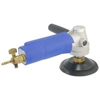 5000 tr/min interrupteur marche/arrêt échappement latéral eau humide Air ponceuse pneumatique polisseuse meuleuse avec 3 ",4" (75mm,100mm) tampon pour pierre