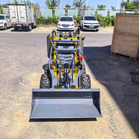Mini-chargeuse compacte sur roues, type autoportée, EPA EURO5, machine compacte pour l'aménagement paysager, capacité de montée de 25 degrés, équipement de construction