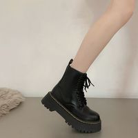 Chaussures de randonnée et de marche antidérapantes à lacets, résistantes et élégantes, pour femmes, avec plateforme