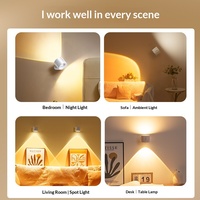 Applique murale LED avec abat-jour en acrylique, fixation magnétique sans perçage, design moderne pour chambre à coucher, chevet, lecture et éclairage d'ambiance