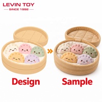 Ensemble de jouets en peluche personnalisés pour le soutien émotionnel, motif jardin potager, mignons et réconfortants, fabricant