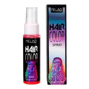 SPRAY DE COLOR DE PELO ROJO 30mL Semipermanente 8 colores Tinte para el cabello de color rápido Spray Peinado Inofensivo Herbal