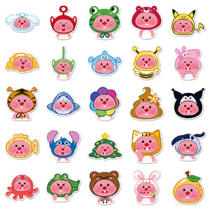 50PCS Pegatinas Coreanas Divertidas de Dibujos Animados de <span class=keywords><strong>Pororo</strong></span> el Pequeño Pingüino, Lindas Pegatinas de Castor de Dibujos Animados, Adorables Pegatinas Loopy - Product Image 4