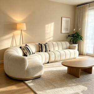 Sofá Modular Chesterfield de Estilo Mid-Century Personalizado para Villas, Asiento Profundo, Tapizado en Tela Cloud, Uso en Múltiples Escenarios - Product Image 1