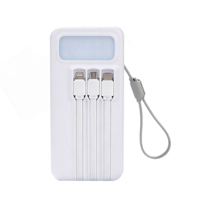 Batterie externe 50000mAh, chargeur solaire 22.5W, charge rapide, 4 câbles intégrés, lumière LED, batterie portable pour extérieur, ODM/OEM - Product Image 4