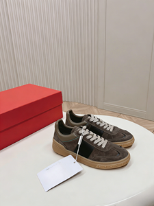 Tendance mode estivale, chaussures de sport décontractées rétro en cuir de vache véritable, imperméables, antidérapantes, à lacets - Product Image 4