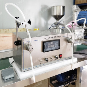 Bán tự động làm đầy chất lỏng máy <span class=keywords><strong>1</strong></span> lít kỹ thuật số bơm làm đầy chất lỏng đôi vòi phun nước hoa điền ống tiêm - Product Image 2