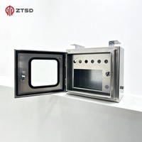 Boîte de distribution électrique industrielle en métal résistante aux intempéries pour intérieur/extérieur 220V 380V triphasé