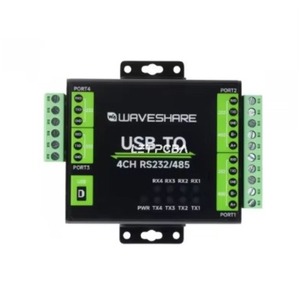 Convertidor USB Industrial Aislado de 4 Canales con Chip FT4232HL, Montable en Pared/Riel, con 2x RS232 y 2x Componentes Electrónicos - Product Image 3