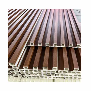 WPC Wood Polymer Composite Fluted Louvre Wall Panel Revestimento parede 160 200