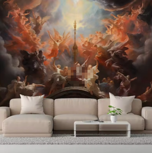 Papel pintado autoadhesivo <span class=keywords><strong>de</strong></span> estilo europeo The Heavenly Kingdom Odes to the Renaissance Murals - Product Image 3
