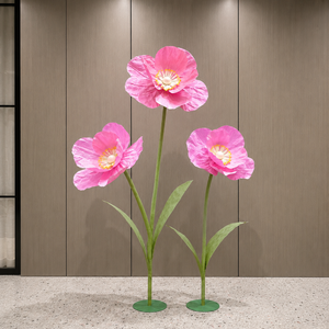 Arbre artificiel de fleurs de <span class=keywords><strong>cerisier</strong></span> rose personnalisé avec base <span class=keywords><strong>en</strong></span> métal pour la décoration de mariage, de centre commercial, d'hôtel et de commerce - Product Image 3