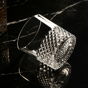Vaso de Whisky de Cristal Premium de 340ml, Sin Plomo, Corte Diamante, Estilo Old Fashioned, Base Pesada, de Lujo, para el Hogar o <span class=keywords><strong>Bar</strong></span> - Product Image 5