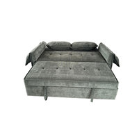 Canapé-lit vert sur mesure, simple ou double, 2 places, pliable, pour salon