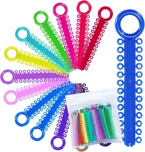 40 Pezzi/Sacchetto Elastici Ortodontici Misti, Legature a O, Elastici a V, Materiali Dentali - Product Image 1