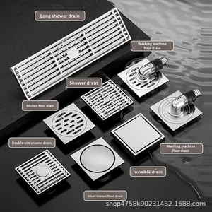 Custom All-Copper Deodorizing Filter Floor Drain with Odor-Proof Inner Core for Bathroom Washing Machine Hotel & Shower Room - Product Image 1