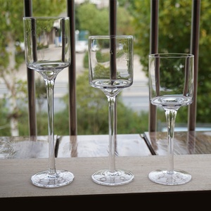 Porte-bougies élégants en verre à <span class=keywords><strong>longue</strong></span> tige <span class=keywords><strong>pour</strong></span> décoration de mariage, supports cylindriques transparents <span class=keywords><strong>pour</strong></span> bougies piliers, centre de table <span class=keywords><strong>pour</strong></span> événements - Product Image 4