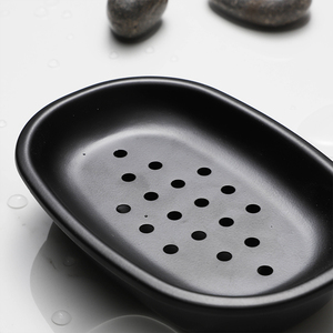 New Đơn Giản Thép Không Gỉ Xà Phòng Món Ăn Chủ 2-Mảnh Hình Bầu Dục Phòng Tắm Thiết Lập - Product Image 6