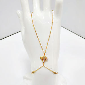 Slave-Armband Großhandel Hochwertige 18k Anlauffreie Wasserdichte Finger-zu-Handgelenk Designer-Schmuck Bekannte Marken Handkette - Product Image 4