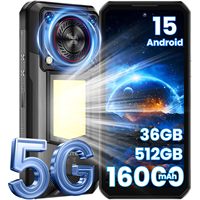 OUKITEL WP56 Smartphone Tangguh Android 15 Dimensity 7050 RAM 12GB Penyimpanan 512GB Jaringan 5G Kamera 108MP Ponsel Tangguh IP68