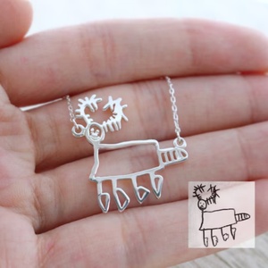 Qiuhan OEM/ODM Collana Personalizzata con Foto, Collana con Disegno dei Bambini, Collana in Acciaio Inossidabile Personalizzata, Regalo per la <span class=keywords><strong>Mamma</strong></span> - Product Image 4
