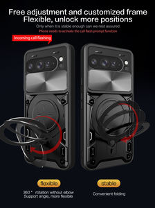 Para <span class=keywords><strong>Google</strong></span> Pixel <span class=keywords><strong>9</strong></span> Pro XL Case Pixel <span class=keywords><strong>9</strong></span> Pro 9A Cámara resistente Privacidad Anillo a prueba de golpes Soporte Funda protectora para Pixel 8 Pro 8A 7A - Product Image 5