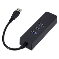 Adaptateur de carte réseau USB 3.0 RJ45 Gigabit Ethernet avec HUB USB 3.0 pour PC de bureau et ordinateur portable et ordinateur portable