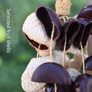 Campana de Viento Colgante de Frutas Secas Naturales al por Mayor, Instrumento de Percusión para Baño Sonoro y Decoración Boho para Bolsos - Product Image 2